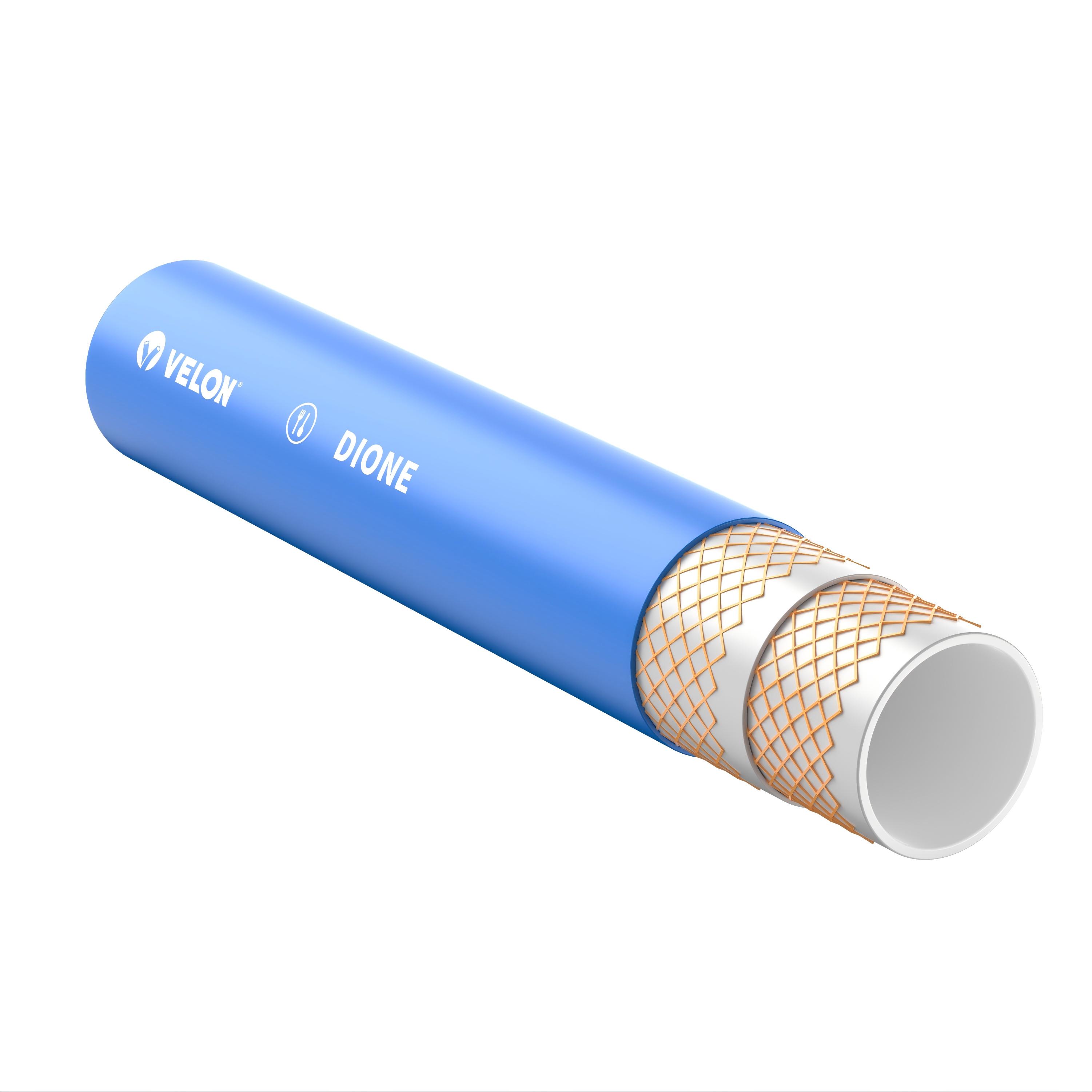 Hot Water Steam Dairy Industry Food Washdown Hose With Good Flexibility For High Temperature Fluid Food Transferring And CIP CLEANING